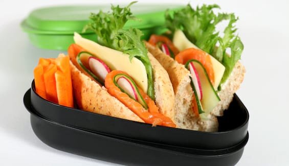 Baguette with Smoked Norwegian Salmon and Cheese