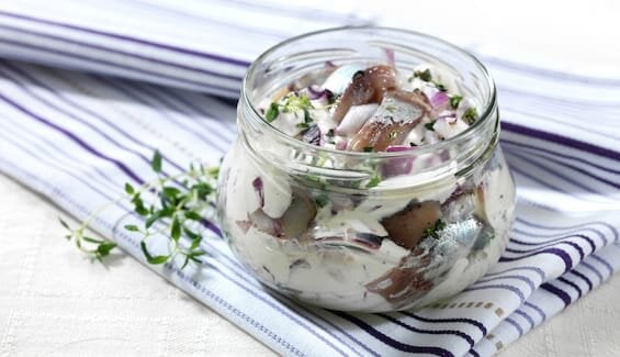 Norwegian Spice-Salted Herring with Garlic and Thyme