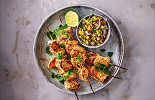 Norwegian cod skewers