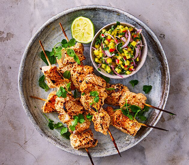 Norwegian cod skewers