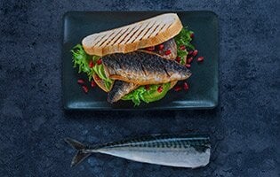 Norwegian Mackerel Saba sandwich