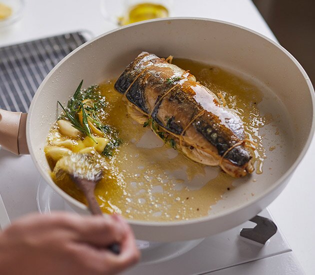 Norwegian suffed Mackerel with Bernaise sauce