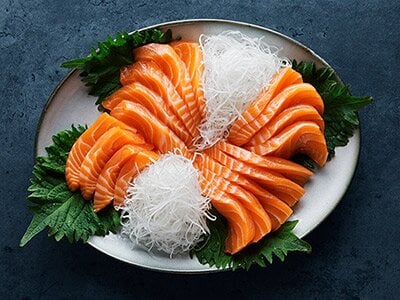 Sashimi with Soy Dressing