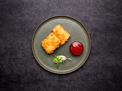 Crispy fried Norwegian saltfish