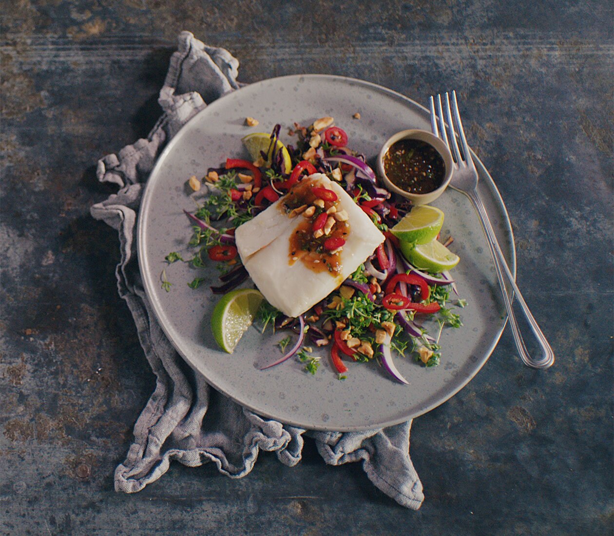 Norwegian skrei with asian flavors