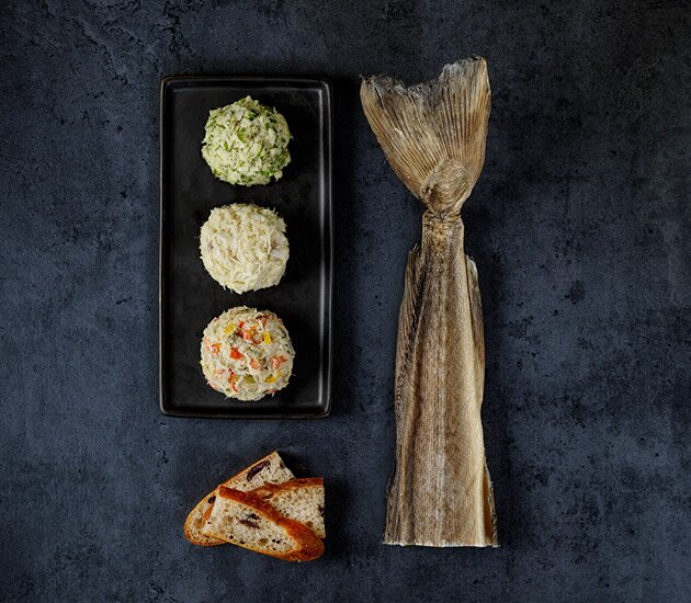 Bacalà mantecato three ways