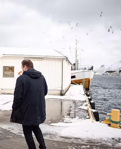 Walking on the docks