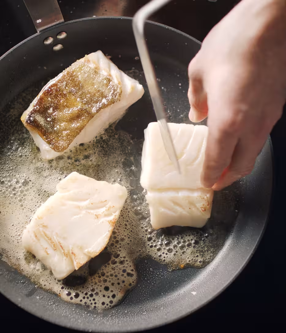 Skrei on a workbench